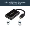 StarTech.com adattatore USB C a HDMI 2.0 con Power Delivery - convertitore video USB Type-C a HDMI 4K 60Hz - porta di ricarica passante PD 60W - compatibile Thunderbolt 3 - nero