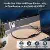 StarTech.com adattatore USB C a HDMI 2.0 con Power Delivery - convertitore video USB Type-C a HDMI 4K 60Hz - porta di ricarica passante PD 60W - compatibile Thunderbolt 3 - nero