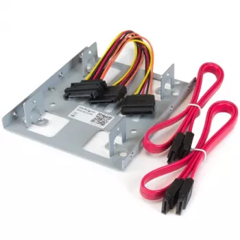 StarTech.com supporto HDD doppio da 2,5 pollici a 3,5 pollici per dischi SATA – supporto per 2 unità da 2,5 pollici a 3,5 pollici per vano interno