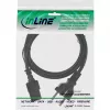 Cavo di alimentazione InLine, CEE 7/7 dritto / spina IEC C13 a 3 poli, nero, 1,5 m