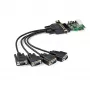 StarTech.com scheda adattatore seriale RS232 PCI Express a 4 porte – scheda host seriale PCIe RS232 – PCIe a seriale DB9 – UART 16950 – scheda di espansione low-profile – Windows/Linux – TAA