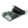 StarTech.com scheda adattatore seriale RS232 PCI Express a 4 porte – scheda host seriale PCIe RS232 – PCIe a seriale DB9 – UART 16950 – scheda di espansione low-profile – Windows/Linux – TAA
