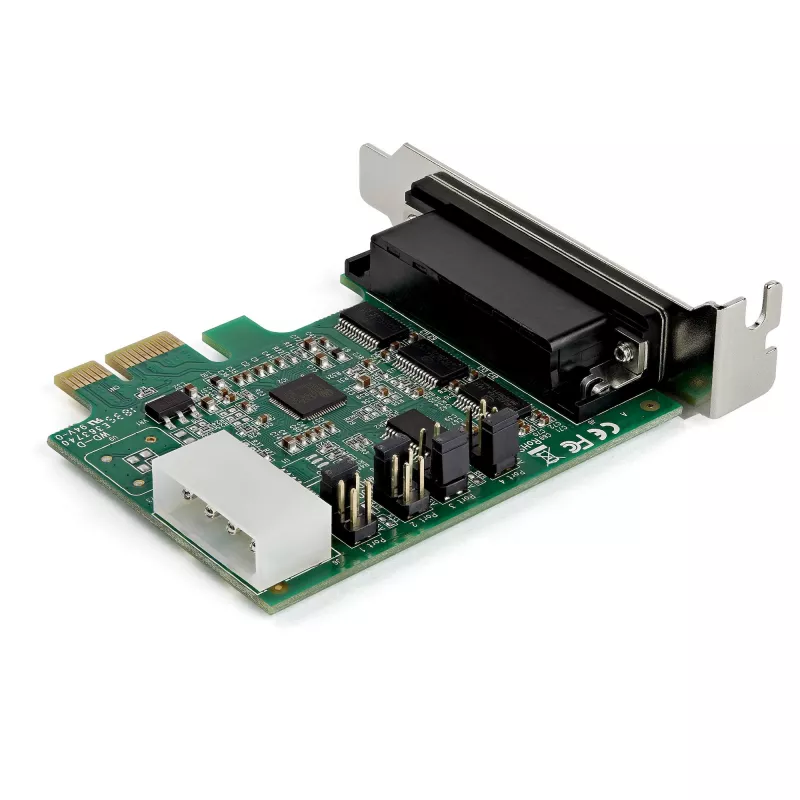 StarTech.com scheda adattatore seriale RS232 PCI Express a 4 porte – scheda host seriale PCIe RS232 – PCIe a seriale DB9 – UART 16950 – scheda di espansione low-profile – Windows/Linux – TAA
