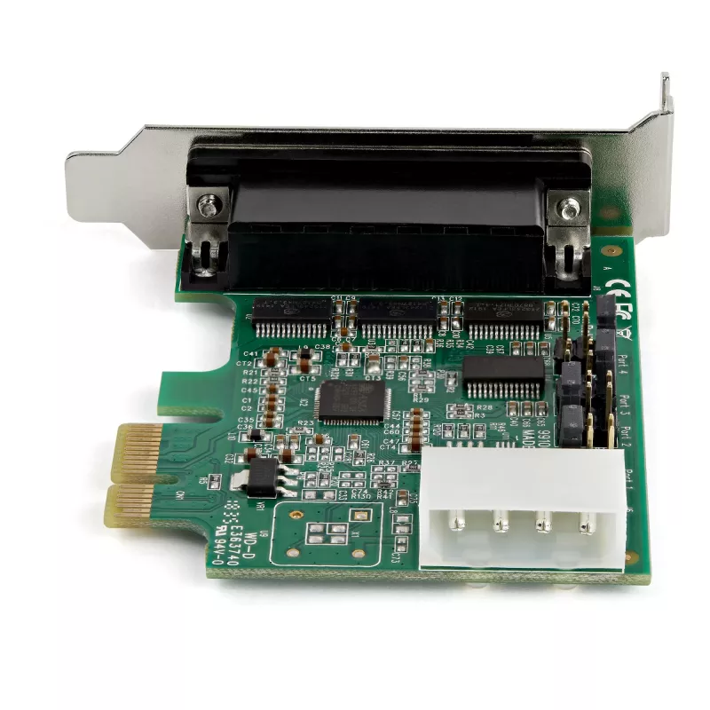 StarTech.com scheda adattatore seriale RS232 PCI Express a 4 porte – scheda host seriale PCIe RS232 – PCIe a seriale DB9 – UART 16950 – scheda di espansione low-profile – Windows/Linux – TAA