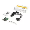 StarTech.com scheda adattatore seriale RS232 PCI Express a 4 porte – scheda host seriale PCIe RS232 – PCIe a seriale DB9 – UART 16950 – scheda di espansione low-profile – Windows/Linux – TAA