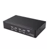 StarTech.com switch KVM DisplayPort a 4 porte – 4K 60 Hz – schermo singolo – switch KVM DP 1.2 UHD dual-port USB con hub USB 2.0 integrato e audio – Dell, HP, Apple, Lenovo – conforme TAA