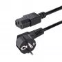 StarTech.com cavo di alimentazione per computer 1 m, 18AWG, cavo di alimentazione da Schuko EU a C13, 250V 10A, cavo di alimentazione di ricambio nero, cavo di alimentazione TV/monitor, cavo di alimentazione da Schuko CEE 7/7 a IEC 60320 C13 - cavo di alimentazione per PC