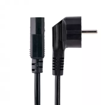 StarTech.com cavo di alimentazione per computer 1 m, 18AWG, cavo di alimentazione da Schuko EU a C13, 250V 10A, cavo di alimentazione di ricambio nero, cavo di alimentazione TV/monitor, cavo di alimentazione da Schuko CEE 7/7 a IEC 60320 C13 - cavo di alimentazione per PC