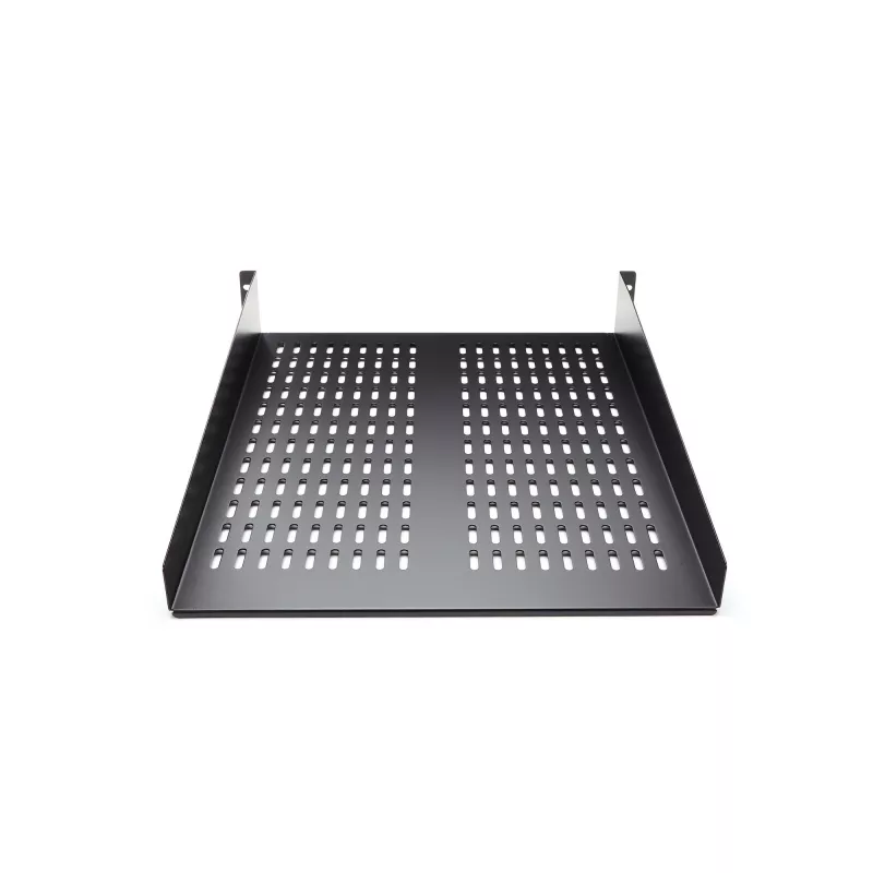 StarTech.com CABSHELF22V ripiano fisso ventilato 2U per rack server, 19″, profondità 22″ (55,9 cm), fino a 22 kg, acciaio, nero