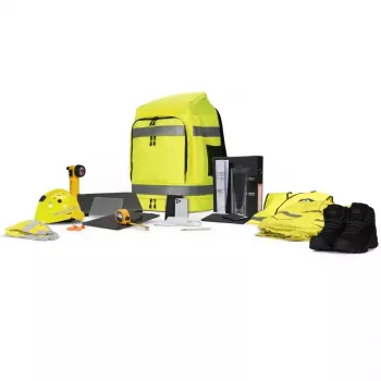 Zaino DICOTA Hi-Vis giallo polietilene tereftalato (PET) poliuretano termoplastico (TPU)