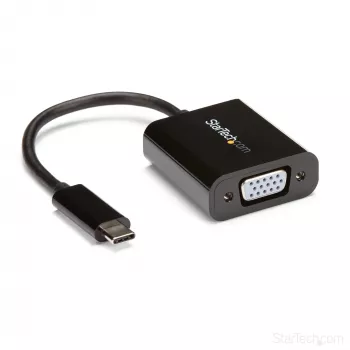 StarTech.com adattatore USB-C a VGA - nero - 1080p - convertitore video per il tuo MacBook Pro - dongle USB C a VGA - versione aggiornata CDP2VGAEC