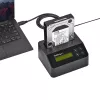 StarTech.com cancellatore di dischi a singolo vano, sanificatore HDD/SSD standalone, USB 3.0 a SATA II (3 Gbit/s), 9 modalità di cancellazione, display LCD, dock sanificatore per cancellazione sicura dei dischi, porta stampante DB-9, conforme TAA