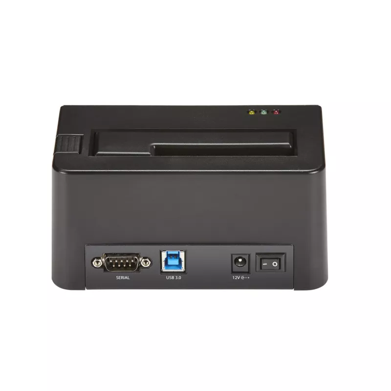 StarTech.com cancellatore di dischi a singolo vano, sanificatore HDD/SSD standalone, USB 3.0 a SATA II (3 Gbit/s), 9 modalità di cancellazione, display LCD, dock sanificatore per cancellazione sicura dei dischi, porta stampante DB-9, conforme TAA