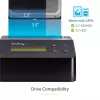 StarTech.com cancellatore di dischi a singolo vano, sanificatore HDD/SSD standalone, USB 3.0 a SATA II (3 Gbit/s), 9 modalità di cancellazione, display LCD, dock sanificatore per cancellazione sicura dei dischi, porta stampante DB-9, conforme TAA