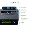 StarTech.com cancellatore di dischi a singolo vano, sanificatore HDD/SSD standalone, USB 3.0 a SATA II (3 Gbit/s), 9 modalità di cancellazione, display LCD, dock sanificatore per cancellazione sicura dei dischi, porta stampante DB-9, conforme TAA
