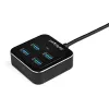 StarTech.com hub USB C a 4 porte – USB-C a 4 porte USB-A – hub SuperSpeed 10 Gbit/s USB 3.2 Gen 2 Type-C – alimentato via USB – hub adattatore USB-C a USB portatile/compatto per laptop – alluminio