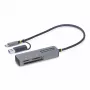 StarTech.com FCREADMICRO3V2 lettore di schede di memoria multimediale USB 3.0, SD/microSD/CompactFlash, USB-C con adattatore USB-A, 5 Gbps