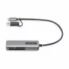 StarTech.com FCREADMICRO3V2 lettore di schede di memoria multimediale USB 3.0, SD/microSD/CompactFlash, USB-C con adattatore USB-A, 5 Gbps