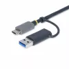 StarTech.com FCREADMICRO3V2 lettore di schede di memoria multimediale USB 3.0, SD/microSD/CompactFlash, USB-C con adattatore USB-A, 5 Gbps