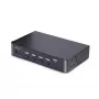 StarTech.com switch KVM DisplayPort a 4 porte, 8K 60Hz / 4K 144Hz, singolo display, DP 1.4, 2 porte USB 3.0, 4 porte USB 2.0 HID, commutazione a pulsante e hotkey, conforme TAA - indipendente dal sistema operativo, case in metallo