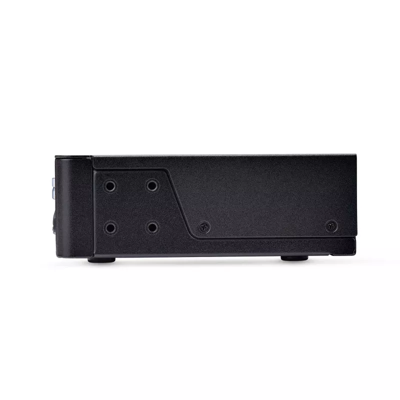 StarTech.com switch KVM DisplayPort a 4 porte, 8K 60Hz / 4K 144Hz, singolo display, DP 1.4, 2 porte USB 3.0, 4 porte USB 2.0 HID, commutazione a pulsante e hotkey, conforme TAA - indipendente dal sistema operativo, case in metallo