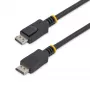 StarTech.com DISPL5M cavo DisplayPort 1.2 da 5 m, 4K x 2K, HBR2, con connettori a scatto, M/M, nero