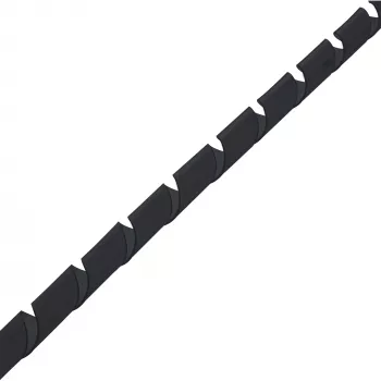 InLine 59946P guaina a spirale per cavi, 10 m, 18 mm, nero