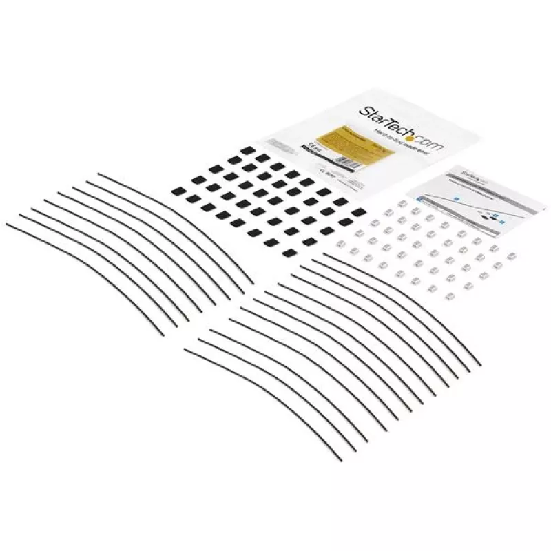 StarTech.com confezione da 20 supporti di sicurezza per cavi per adattatori e dongle - supporto universale per adattatori cavo - cavo di fissaggio - set supporto cavo antifurto a lunghezza regolabile - acciaio