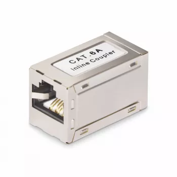 StarTech.com accoppiatore RJ45 schermato, accoppiatore Cat6a inline, connettore femmina a connettore femmina (F/F), pinout T568B, prolunga cavo Ethernet schermato