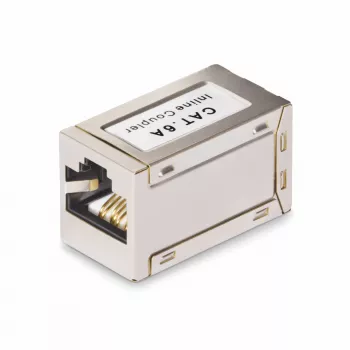 StarTech.com accoppiatore RJ45 schermato, accoppiatore Cat6a inline, connettore femmina a connettore femmina (F/F), pinout T568B, prolunga cavo Ethernet schermato