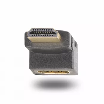 StarTech.com adattatore HDMI 2.0 ad angolo verso il basso, connettore maschio su connettore femmina, HDMI Port Saver con angolo verticale di 90 gradi, 4K 60Hz, prolunga connettore HDMI High Speed, M/F