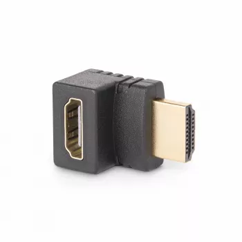 StarTech.com adattatore HDMI 2.0 ad angolo verso il basso, connettore maschio su connettore femmina, HDMI Port Saver con angolo verticale di 90 gradi, 4K 60Hz, prolunga connettore HDMI High Speed, M/F