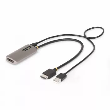 StarTech.com cavo adattatore HDMI a DisplayPort da 1 ft (30 cm), 8K 60Hz, convertitore video attivo HDMI 2.1 a DP 1.4, alimentazione tramite bus USB con cavo in dotazione