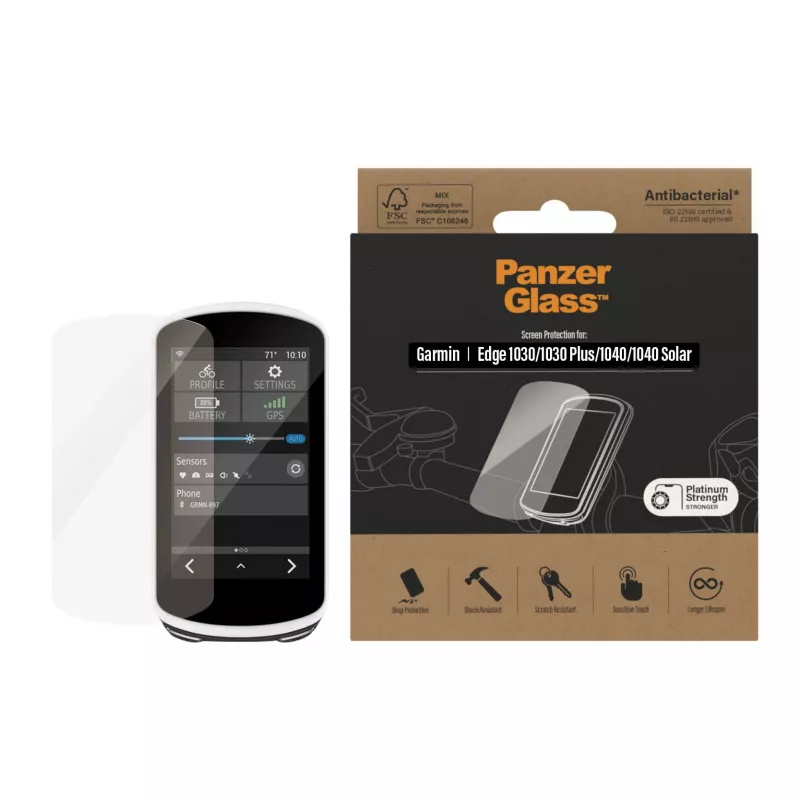 PanzerGlass pellicola protettiva per display Garmin Edge 1030 1040 antiriflesso vetro temperato