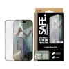 PanzerGlass SAFE. by ® protezione display con cornice nera iPhone 16 Pro | Ultra-Wide Fit