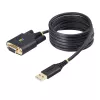 StarTech.com cavo adattatore seriale USB a null modem da 2 m, memoria COM, FTDI, USB-A a DB9 RS232, viti/dadi DB9 sostituibili, Windows/macOS/Linux