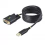 StarTech.com cavo adattatore seriale USB a null modem da 2 m, memoria COM, FTDI, USB-A a DB9 RS232, viti/dadi DB9 sostituibili, Windows/macOS/Linux