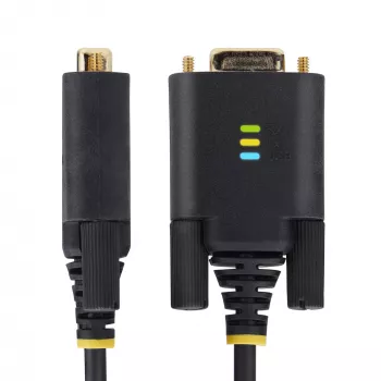 StarTech.com cavo adattatore seriale USB a null modem da 2 m, memoria COM, FTDI, USB-A a DB9 RS232, viti/dadi DB9 sostituibili, Windows/macOS/Linux