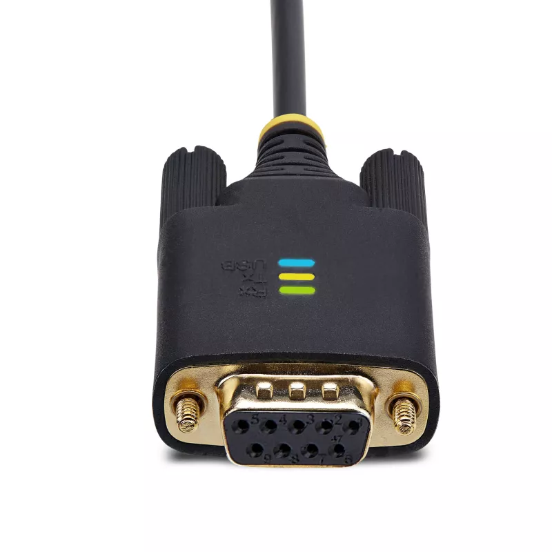 StarTech.com cavo adattatore seriale USB a null modem da 2 m, memoria COM, FTDI, USB-A a DB9 RS232, viti/dadi DB9 sostituibili, Windows/macOS/Linux