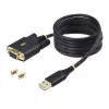 StarTech.com cavo adattatore seriale USB a null modem da 2 m, memoria COM, FTDI, USB-A a DB9 RS232, viti/dadi DB9 sostituibili, Windows/macOS/Linux