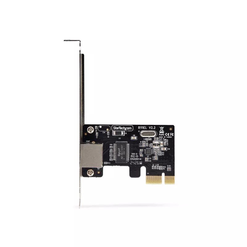 StarTech.com scheda di rete Gigabit PCIe a 1 porta, scheda LAN 10/100/1000 Mbit/s PCI Express, NIC, Realtek RTL8111H, compatibile con Windows e Linux, conforme TAA