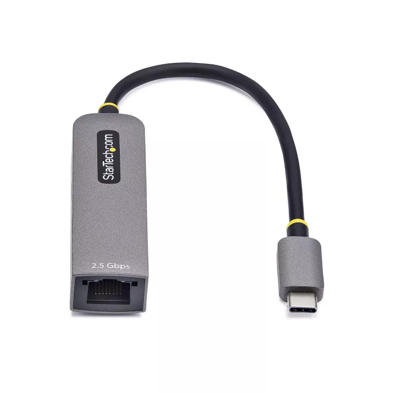 StarTech.com adattatore USB-C a Ethernet 2.5GbE, 100W PD Passthrough, NIC NBASE-T, rete multi-speed USB 3.0 Type-C 2.5/1G, compatibile Thunderbolt, Windows & Mac