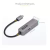 StarTech.com adattatore USB-C a Ethernet 2.5GbE, 100W PD Passthrough, NIC NBASE-T, rete multi-speed USB 3.0 Type-C 2.5/1G, compatibile Thunderbolt, Windows & Mac