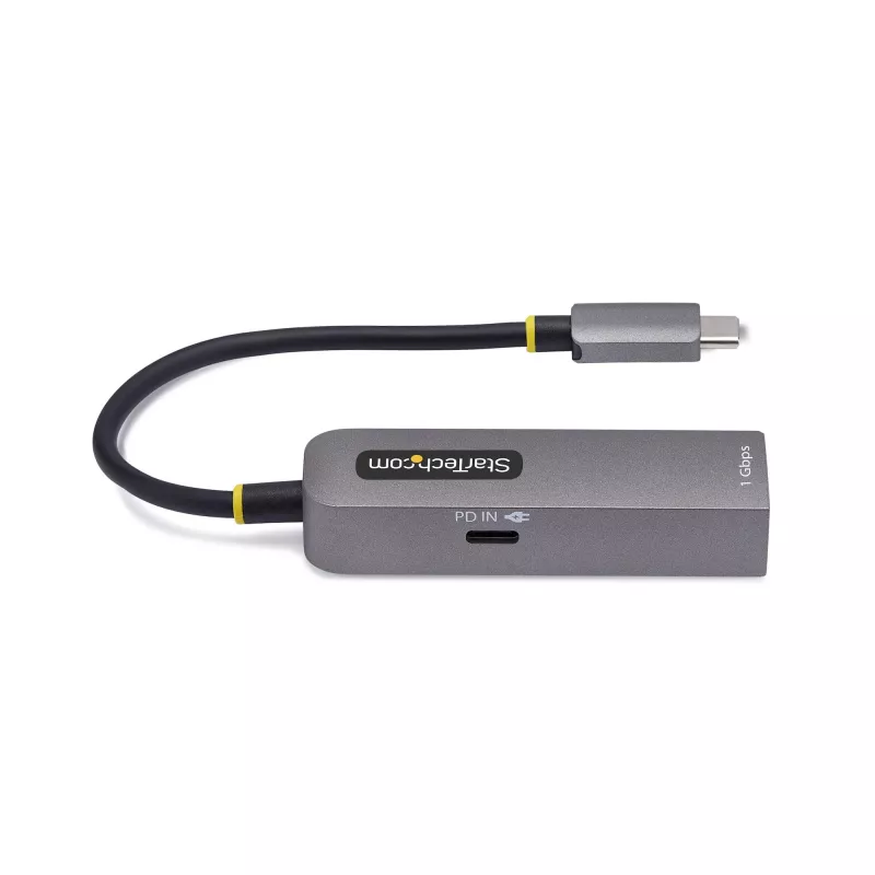 StarTech.com adattatore USB-C a Ethernet, NIC, 100W PD pass-through, adattatore di rete multi-speed USB 3.0 Type-C 1 Gbit/s, compatibile Thunderbolt, Windows & Mac