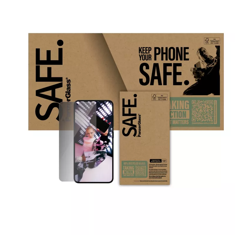 PanzerGlass SAFE. by ® protezione display privacy Samsung Galaxy S25 | S24 | Ultra-Wide Fit