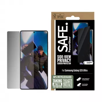 PanzerGlass SAFE. by ® protezione display privacy Samsung Galaxy S25 Ultra | Ultra-Wide Fit con EasyAligner