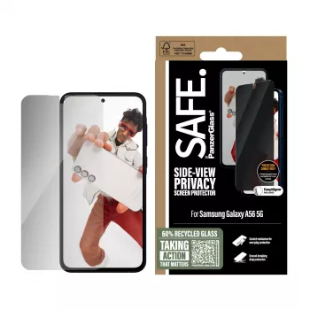 PanzerGlass SAFE. by ® pellicola protezione display privacy Samsung Galaxy A56 5G | Ultra-Wide Fit con EasyAligner
