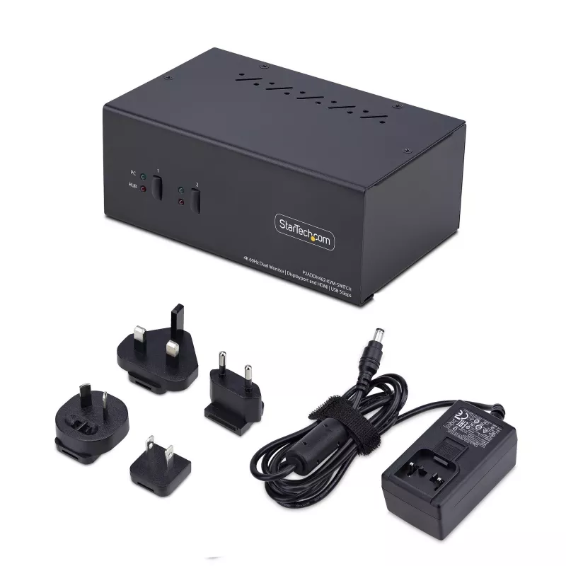 StarTech.com P2ADDH462-KVM-SWITCH switch KVM nero