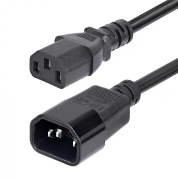 StarTech.com cavo prolunga alimentazione 4,5m (15ft), cavo alimentazione PDU C14 a C13, 15A 250V, 14AWG, cavo alimentazione AC per PDU/alimentatore, certificato KEMA-KEUR