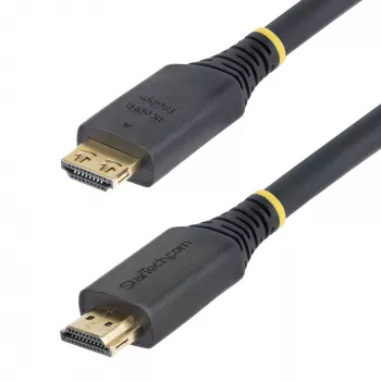 StarTech.com cavo HDMI High Speed 20ft (6,1m) con connettori con presa sicura, 4K 60Hz/1440p 144Hz, HDR10/HDCP 2.2/ARC, 18Gbit/s, cavo HDMI 2.0 UHD per TV/monitor/display, guaina TPE